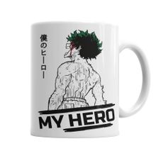 Baskı Dükkanı KB6417 My Hero Midoriya Izuku Porselen Kupa Bardak
