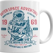 Baskı Dükkanı KB6546 Outerspace Adventure Porselen Kupa Bardak
