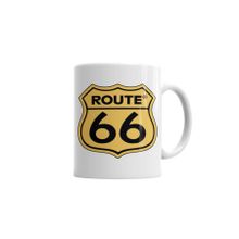 Baskı Dükkanı KB6778 Route 66 Porselen Kupa Bardak