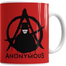 Baskı Dükkanı KB7029 Anonymous Vfor Vendetta Porselen Kupa Bardak
