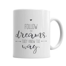 Baskı Dükkanı KB7044 Znn Follow Dreams Porselen Kupa Bardak