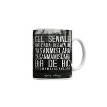 Baskı Dükkanı KB7314 Oğuz Atay Söz Porselen Kupa Bardak