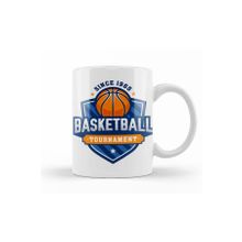 Baskı Dükkanı KB7555 Basketball Tournament Porselen Kupa Bardak