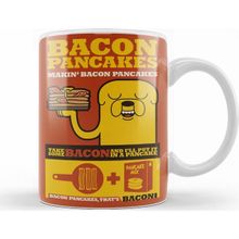 Baskı Dükkanı KB7570 Bacon Pancakes Porselen Kupa Bardak