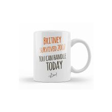 Baskı Dükkanı KB7827 Britney Survived Porselen Kupa Bardak