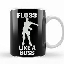 Baskı Dükkanı KB8414 Floss Lıke A Boss Porselen Kupa Bardak