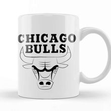 Baskı Dükkanı KB8496 Chicago Bulls Logo Porselen Kupa Bardak