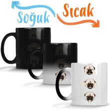 Baskı Dükkanı KB905 Pug Köpek Porselen Kupa Bardak