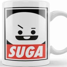 Baskı Dükkanı KB9108 Bt21 Suga Bts Porselen Kupa Bardak