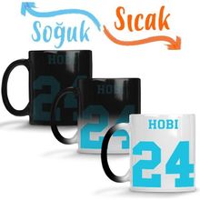 Baskı Dükkanı KB9123 Bts Hobi Porselen Kupa Bardak