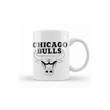 Baskı Dükkanı KB9196 Chicago Bulls Logo Porselen Kupa Bardak