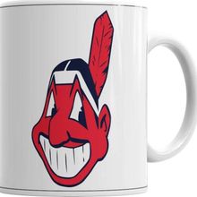 Baskı Dükkanı KB9216 Cleveland Indians Porselen Kupa Bardak