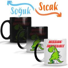 Baskı Dükkanı KB9244 Dinosaur Dinazor Mission Impossible Porselen Kupa Bardak