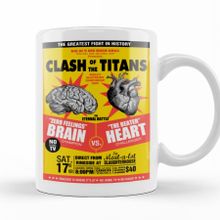 Baskı Dükkanı KB9275 Fight Clash Of Thetitans Porselen Kupa Bardak