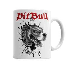 Baskı Dükkanı KB940 Pitbull Köpekleri Sevenlerin Pitbull Aşkı Porselen Kupa Bardak