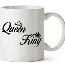 Baskı Dükkanı KB9500 King Queen Porselen Kupa Bardak