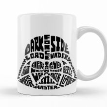 Baskı Dükkanı KB9808 Star Wars Typography Porselen Kupa Bardak