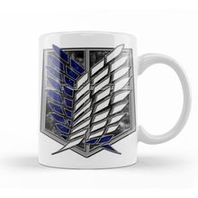 Baskı Dükkanı KB9991 Attack On Titan The Survey Corps Logo Porselen Kupa Bardak