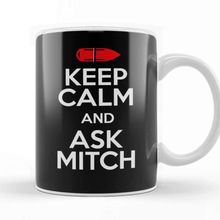 Baskı Dükkanı Keep Calm And Ask Mitch Baywatch Rescue Buoy Porselen Beyaz Kupa Bardak