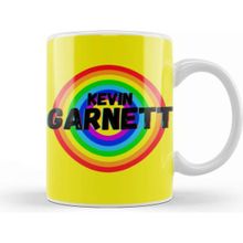 Baskı Dükkanı Kevin Garnett Basketball Gifts Vintage Retro Rainbow Quotes For Boys And Dad Porselen Beyaz Kupa Bardak
