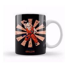 Baskı Dükkanı Krillin Retro Japanese Dragon Ball Z Kupa