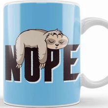 Baskı Dükkanı Lazy Sleepy Sloth Nope Nap Kupa