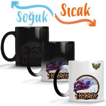 Baskı Dükkanı League of Legends Gnar Lol Sihirli Porselen Kupa