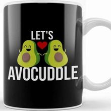 Baskı Dükkanı Let S Avocuddle Cute & Funny Avocado Romantic Pun Kupa