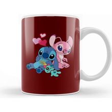 Baskı Dükkanı Lilo And Stitch Stitch &amp; Angel Kupa