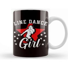 Baskı Dükkanı Line Dance Girl Line Dancing Country Western Music Cowgirl Kupa