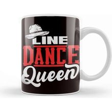 Baskı Dükkanı Line Dance Queen Line Dancer Cowgirl Western Country Music Kupa