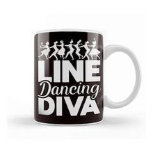 Baskı Dükkanı Line Dancing Diva Line Dancer Country Western Music Cowgirl Kupa