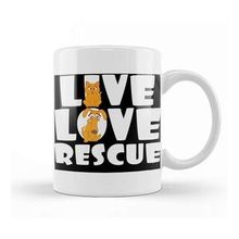 Baskı Dükkanı Live Love Rescue Retro Vintage Kupa