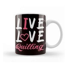 Baskı Dükkanı Live Quilling Love Paper Filigree Craftsman Crafting Artist Kupa