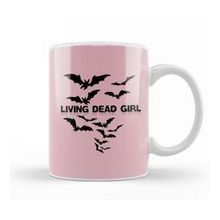Baskı Dükkanı Living Dead Girl Gothic Vampire Twilight Grunge Punk Post Bats Wings Kupa