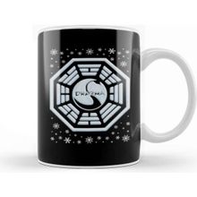 Baskı Dükkanı Lost Dharma Initiative Christmas Snow Logo Kupa