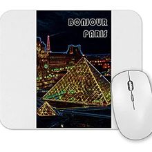 Baskı Dükkanı Louvre Cinza Mouse Pad