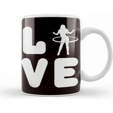 Baskı Dükkanı Love er Hooping Fitness Sports Training Kupa