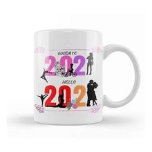 Baskı Dükkanı Love Girl Yoga Goodbye 2021 Hello 2022 for Kupa
