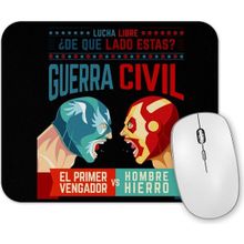 Baskı Dükkanı Lucha Libre Cap ve Iron Man Mouse Pad