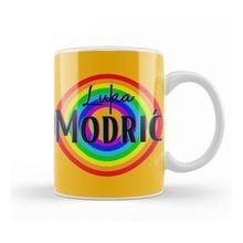 Baskı Dükkanı Luka Modrić Vintage Retro Rainbow Style Kupa