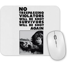 Baskı Dükkanı Macaco Atirador Branca Mouse Pad