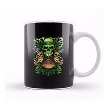 Baskı Dükkanı Marijuana Skulls Kupa