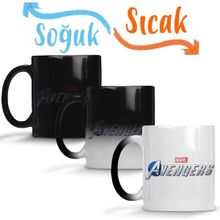 Baskı Dükkanı Marvel Avengers 09 Sihirli Porselen Kupa