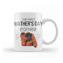 Baskı Dükkanı Mathers Day Gift 2021 Our Furst Mather's Day Together Kupa
