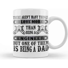 Baskı Dükkanı Mens Dad and Engineer Funny Fathers Gift Ideas 05 Kupa