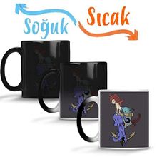 Baskı Dükkanı Mermaid Sihirli Porselen Kupa