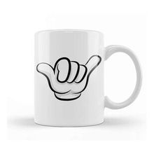 Baskı Dükkanı Mickey Mouse Hang Loose Sign Kupa