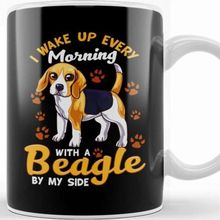 Baskı Dükkanı Mom I Wake Up Every Morning With A Beagle By My Side Kupa
