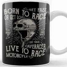 Baskı Dükkanı Motorbike Born to Race Live to Race Kupa